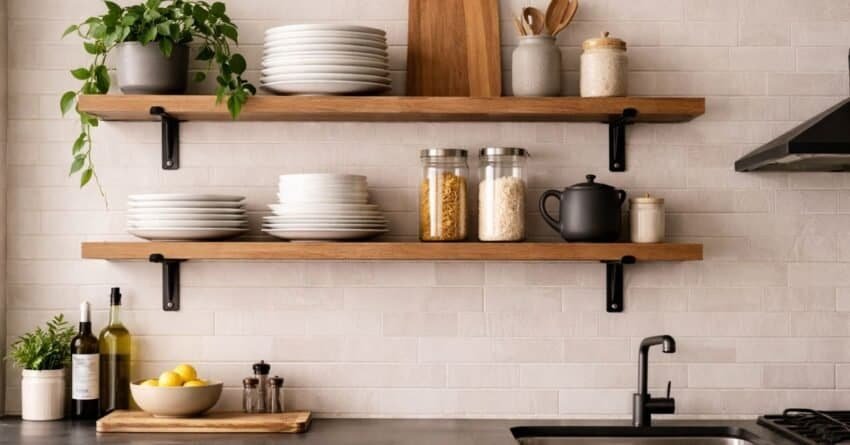 Kitchen Shelf Styling Ideas