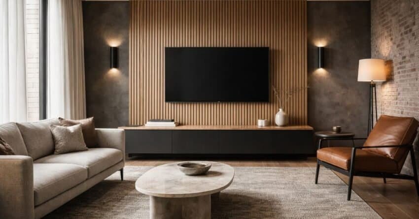 Modern Living Room TV Wall Ideas