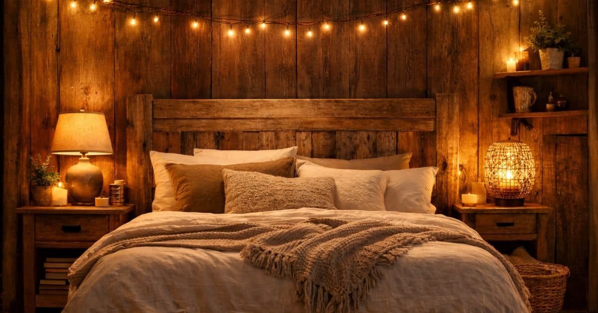 how to decorate bedroom with lights